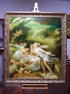 Pramen lásky, olej na plátně, 128×113cm, 27 400,-kč